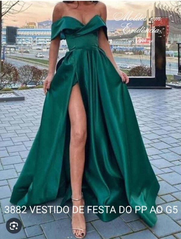 3882 VESTIDO DE FESTA DO PP AO G5