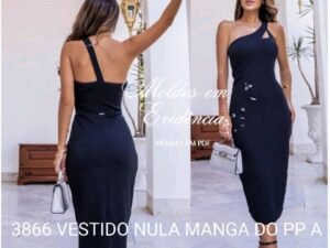 3866 VESTIDO NULA MANGA DO PP AO GG