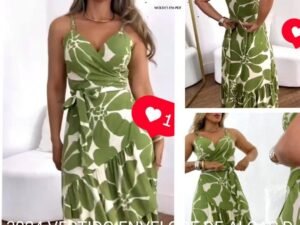 3924 VESTIDO ENVELOPE DE ALÇAS DO P AO G5